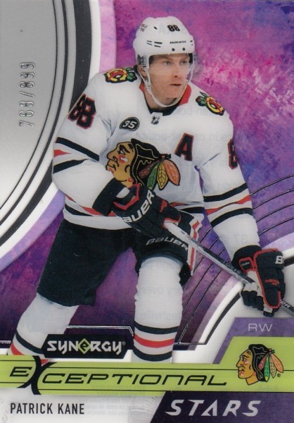 insert karta PATRICK KANE 21-22 Synergy Exceptional Stars /899